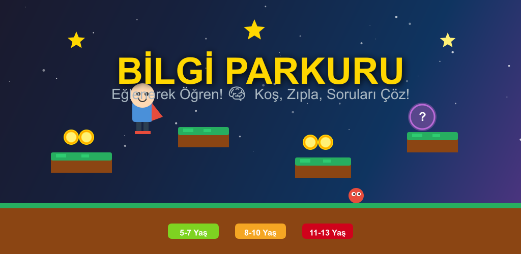 Bilgi Parkuru — koş, zıpla, soruları çöz